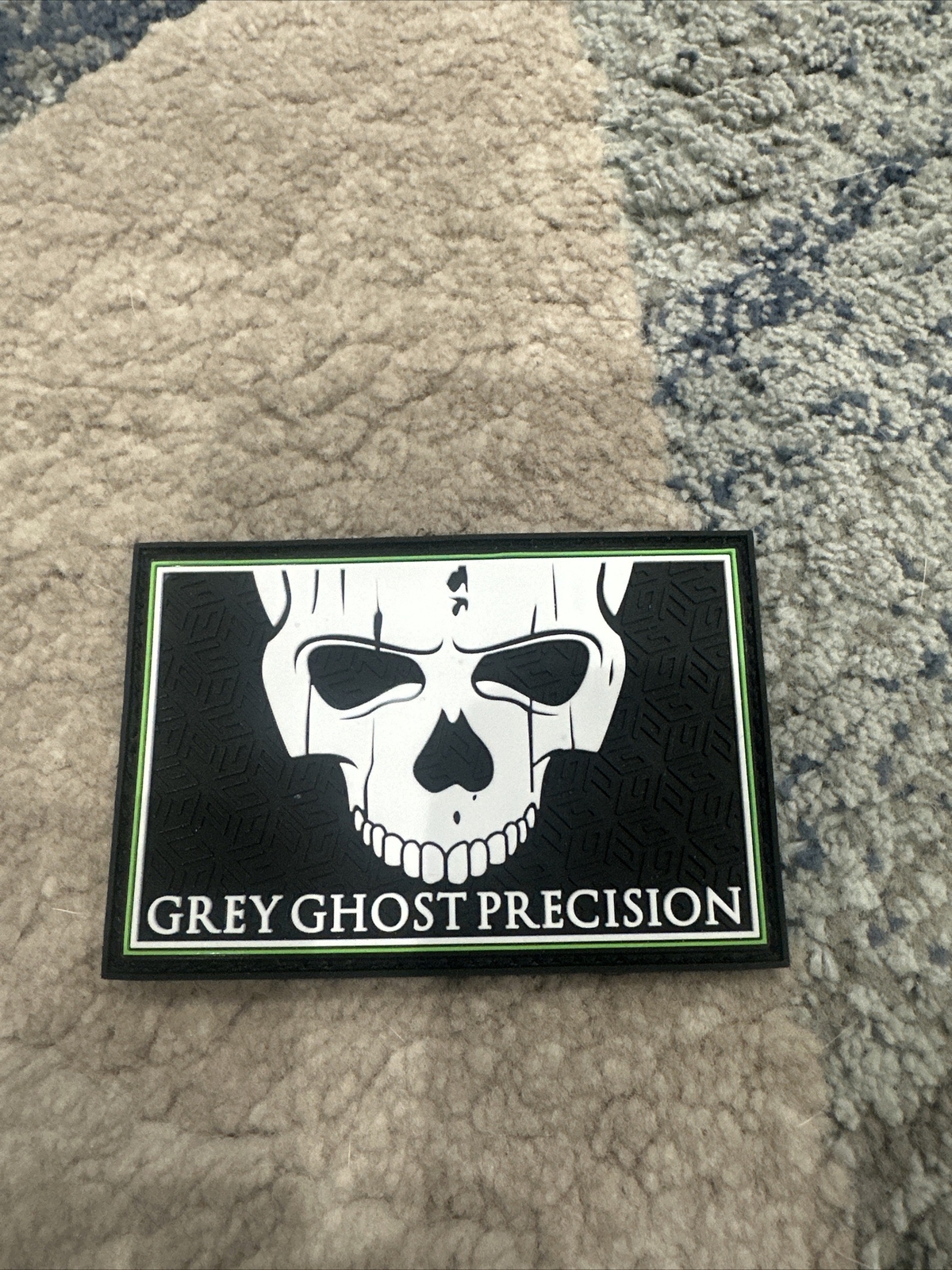 Shot Show Grey Ghost Precision Skull Logo Square Patch Las Vegas NV