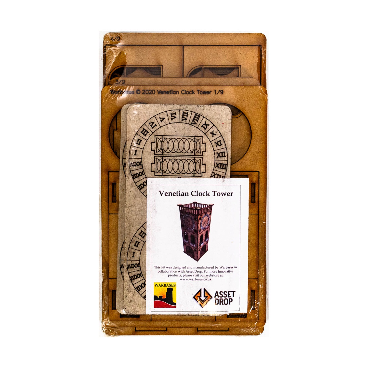 Warbases Inc. Mini Terrain Venetian Clock Tower SW (New)