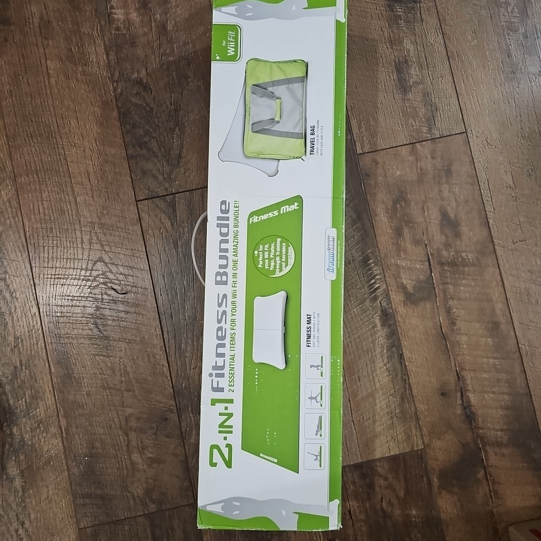 Wii Fitness 2-in-1 Bundle Mat & Travel Bag Yoga Pilates Strength Training NIB