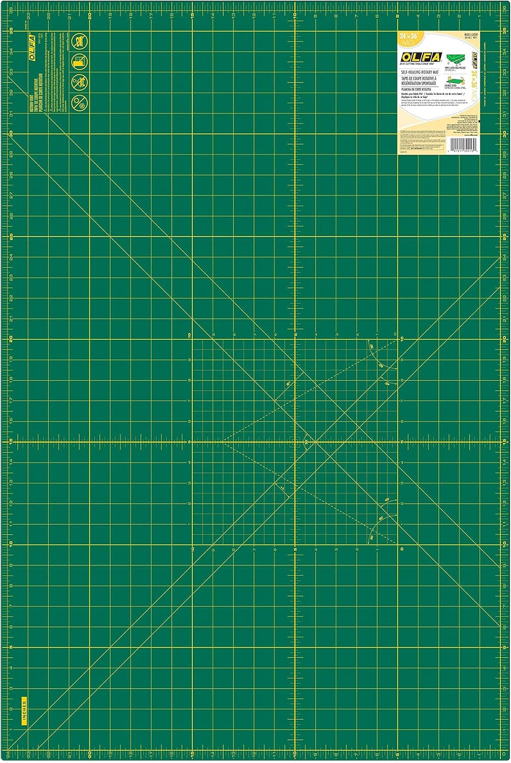 Tapete de corte rotatorio autorreparador de 61x91 cm RM MG Doble cara 61 x 91 cm