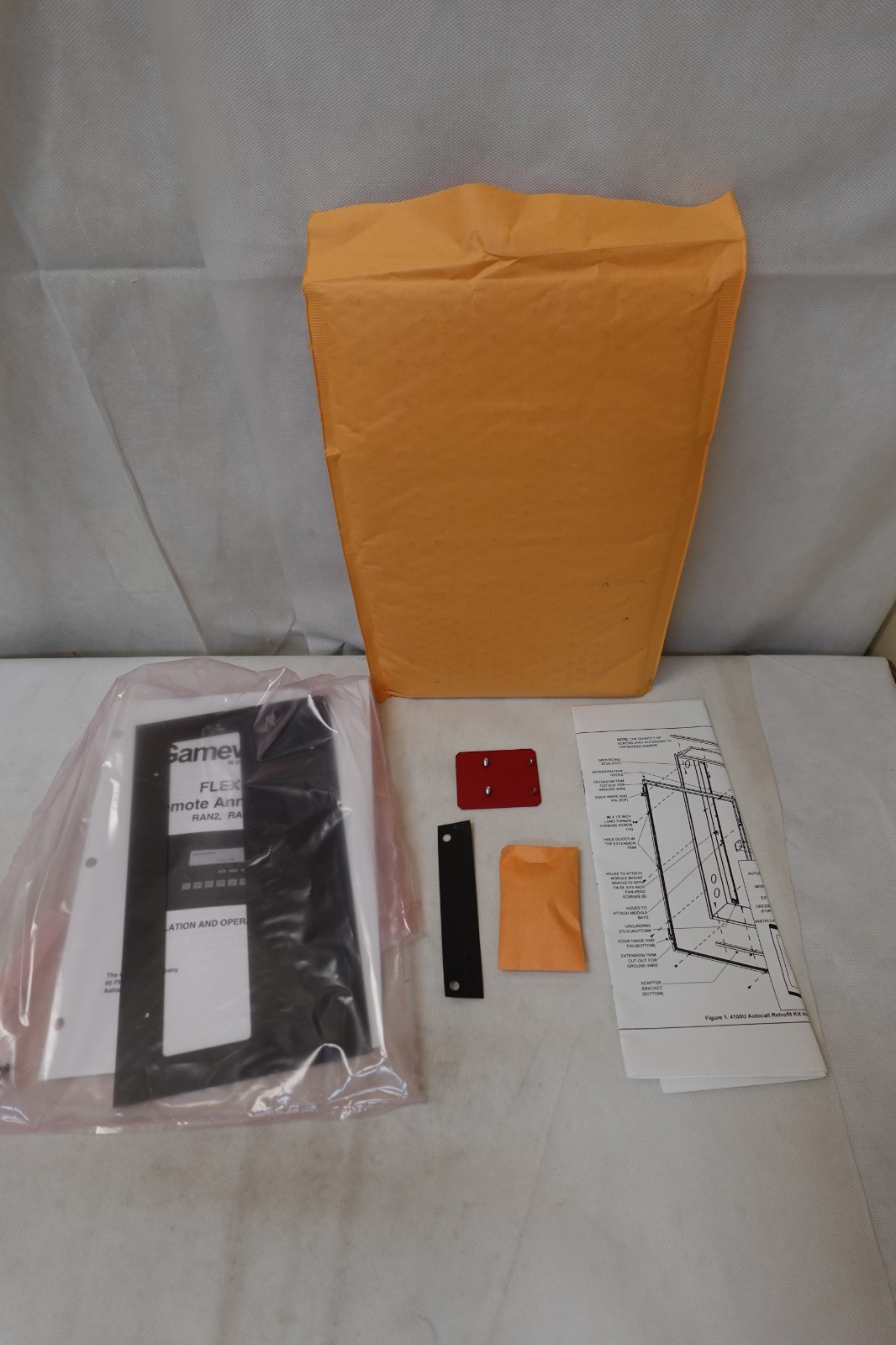 GAMEWELL FIRE ALARM FLUSH MOUNT REMOTE ALPHANUMERIC DISPLAY HARDWARE GWRAN2-F