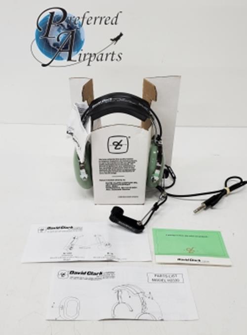 New David Clark Helicopter Style Aviation Headset Model H3330 PN 12508G-02