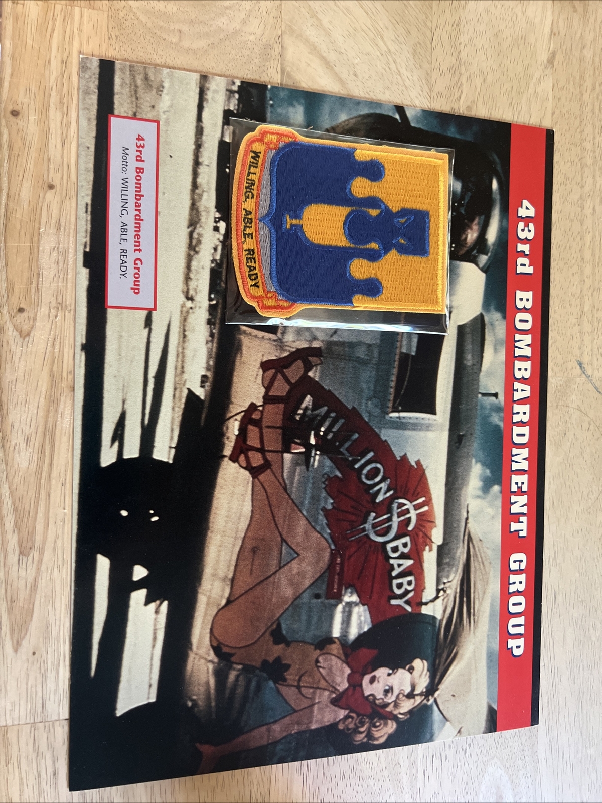 Emblems Of Air War Patch 43rd Bombardment Group “Big Time Operator”