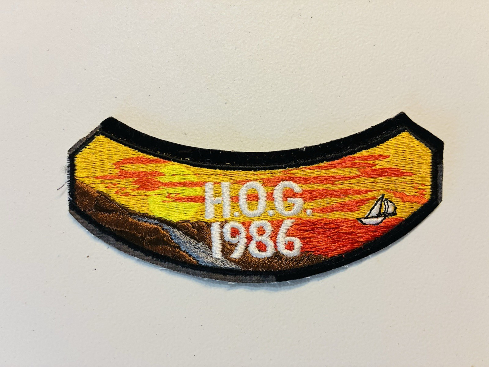 RARE 1986 HOG Harley Davidson Owners Group Patch Badge Motorcycle