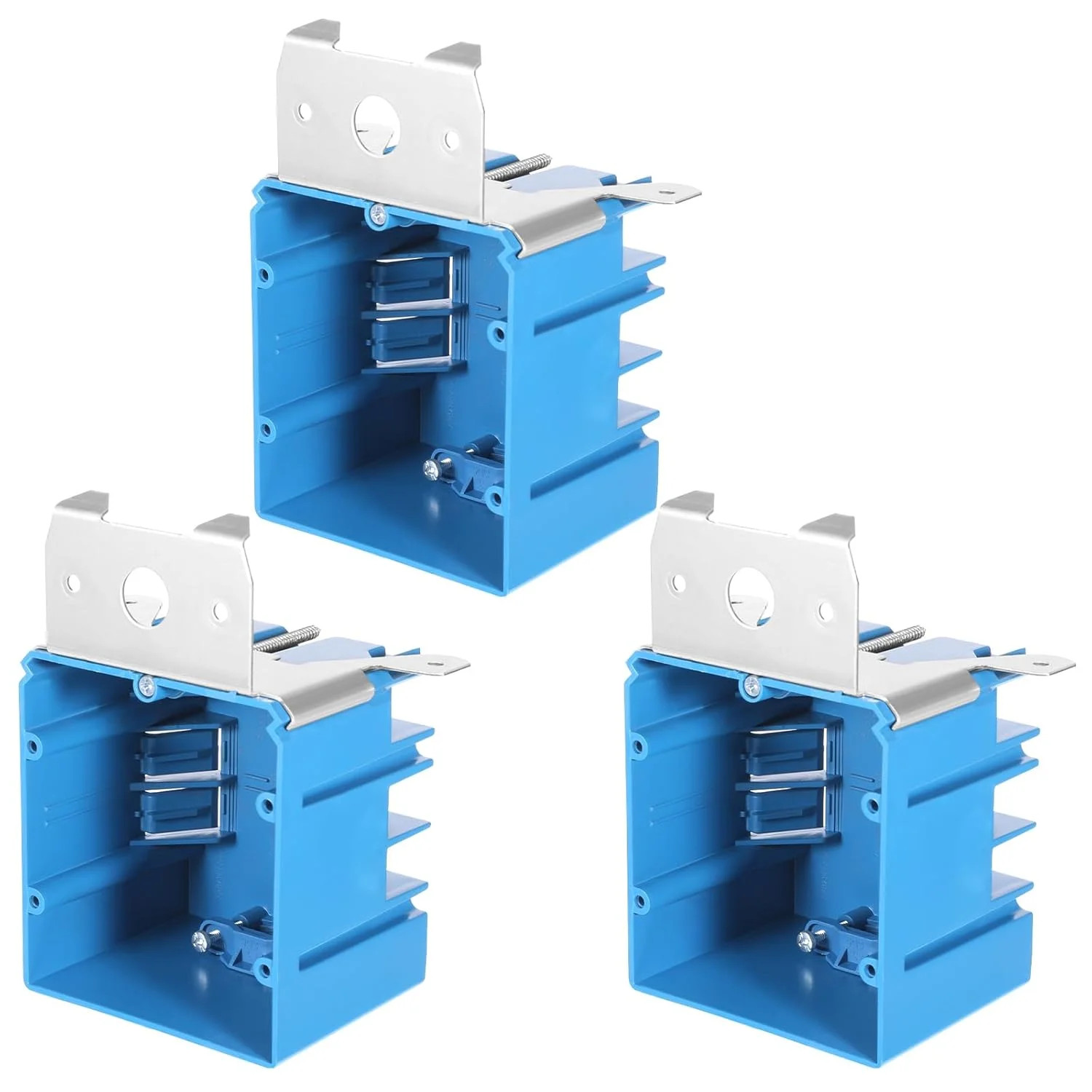 3Pcs 2 Gang Electrical Box Adjustable Electrical Outlet Boxs 34 Cubic Inch Awg S