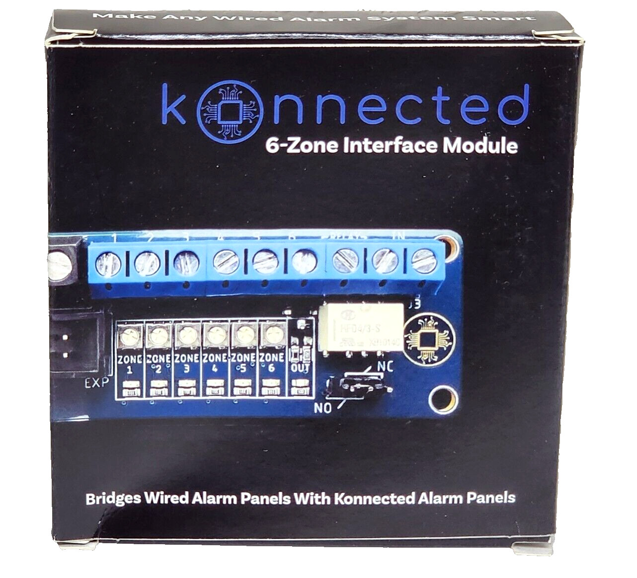 Konnected 6-Zone Interface Module Bridges Wired Smart Alarm Panel