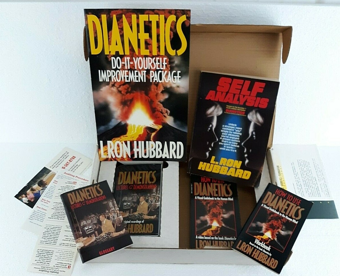 90's DIANETICS L. Ron Hubbard Do-It-Yourself Improvement Package Scientology