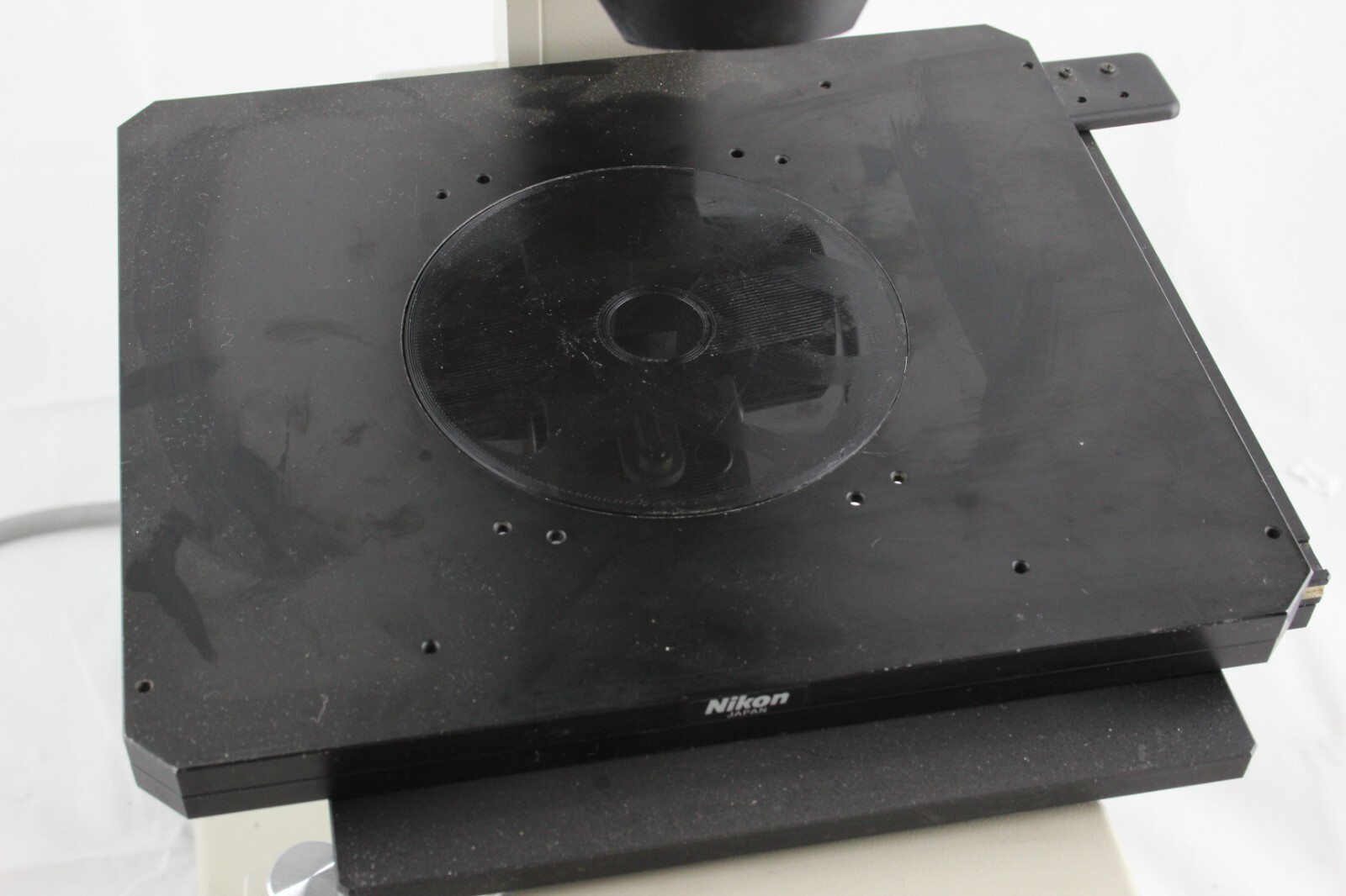 Nikon Inverted Stage Plate 3D Printed 2cm Hole Epiphot Diaphot Microscope
