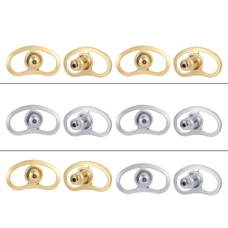4Pcs Adjustable Earring Backs for Large Earrings Practical Ear Protectors