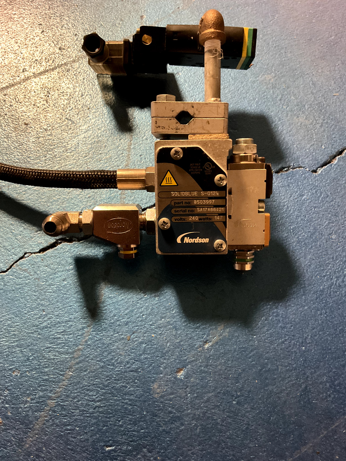 Nordson Solidblue S-012W Glue head