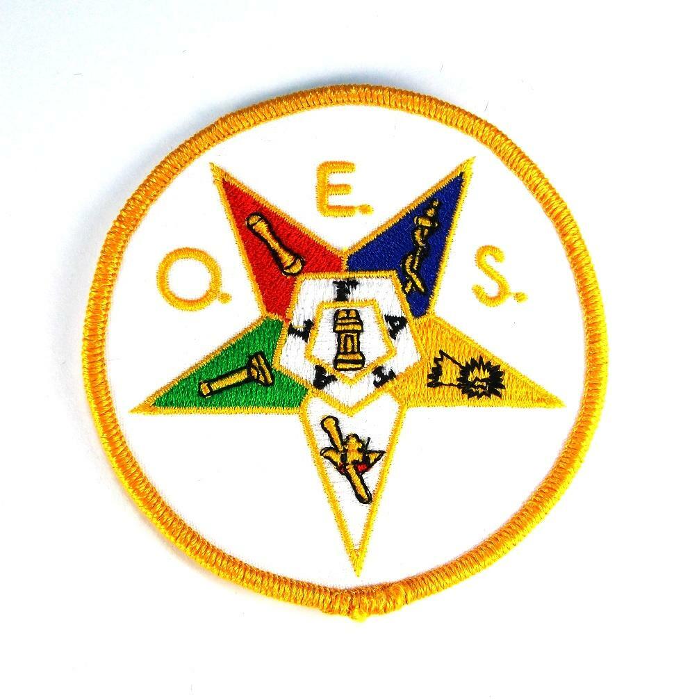 Order Of The Eastern Star Masonic Shriners Embroidered Patch Iron Sew PWPM5041