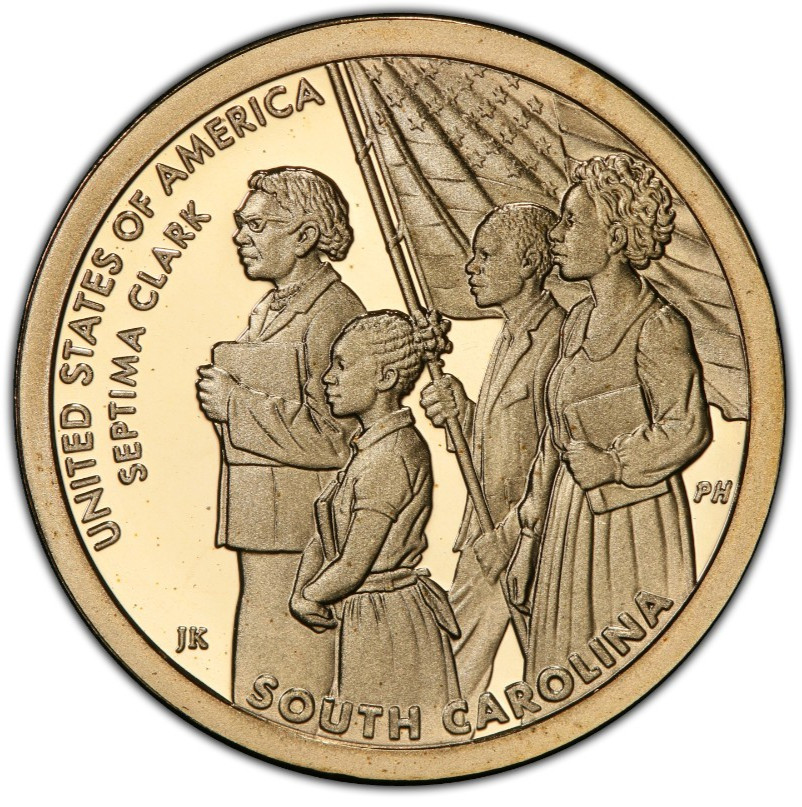 2020-S Proof Septima Clark South Carolina Innovation Dollar 1$
