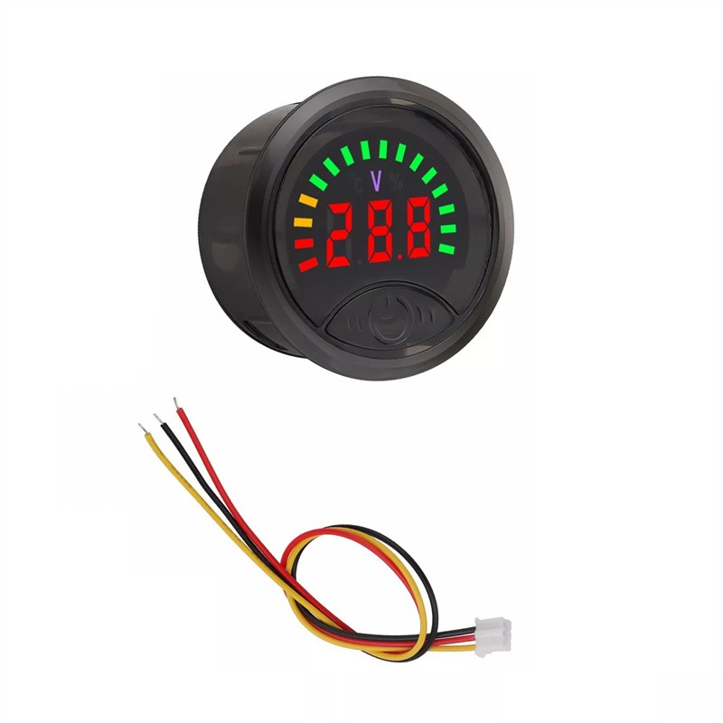 LED Voltmeter DC7-100V Digital Battery Meter For Electric Motorcycle Car Boat