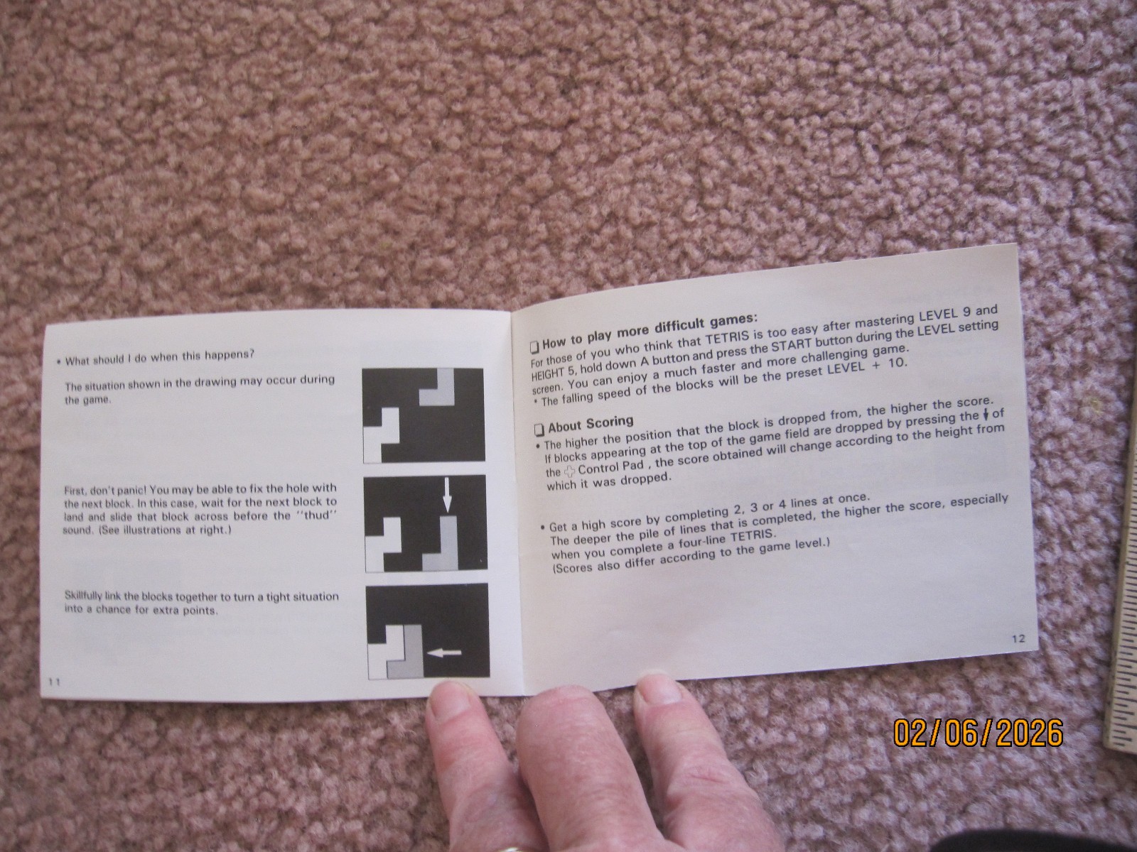 Tetris Instruction Booklet by Nintendo
