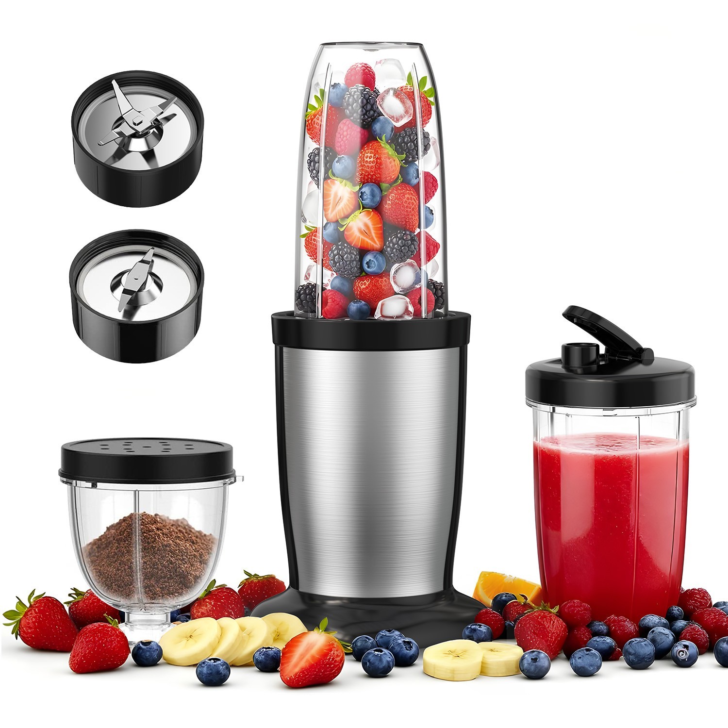 900W Personal Countertop Blender for Shakes and Smoothies Meat Veg for Kitchen