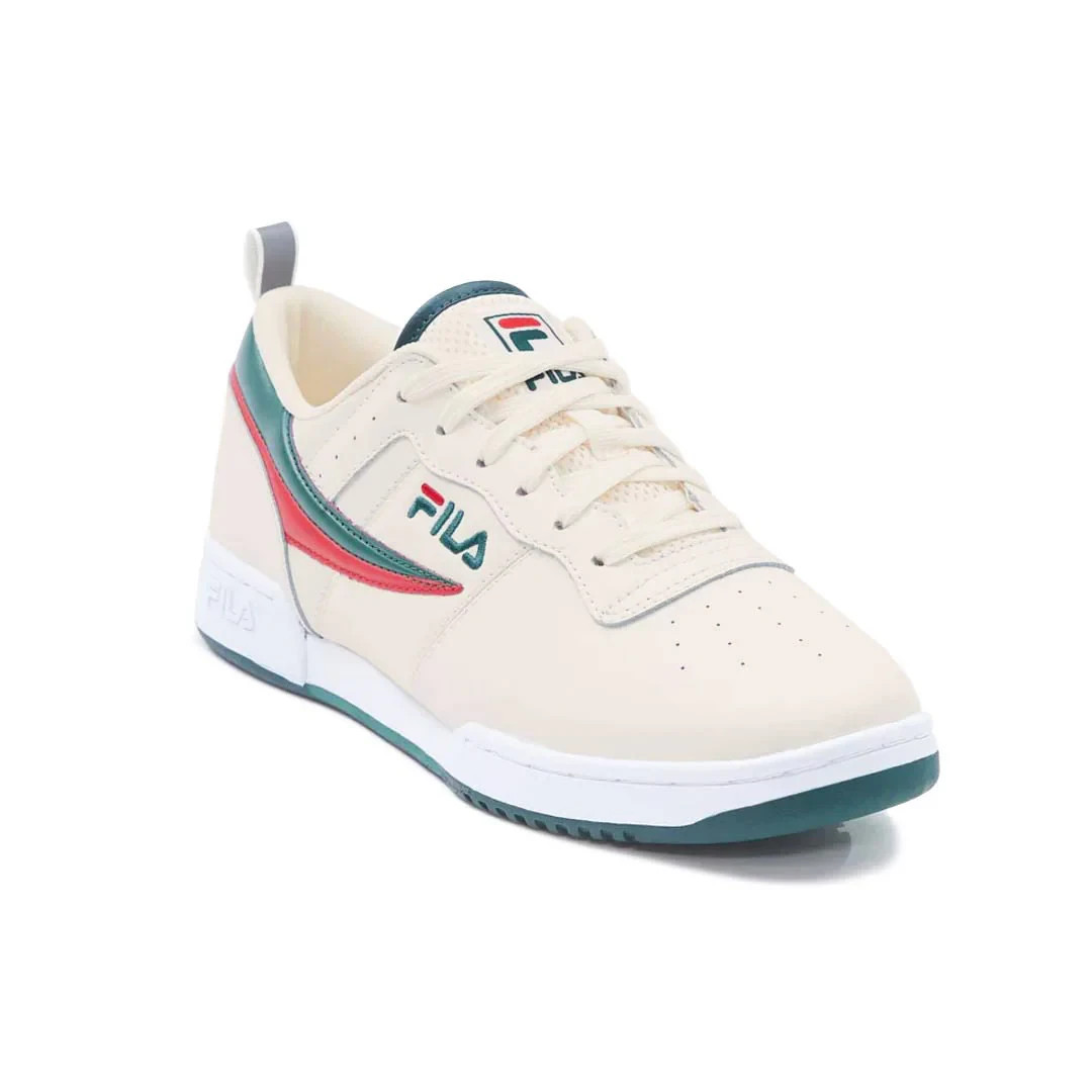 FILA - Men's Original Fitness Shoes Cream / Green / Red ( No duty fee)