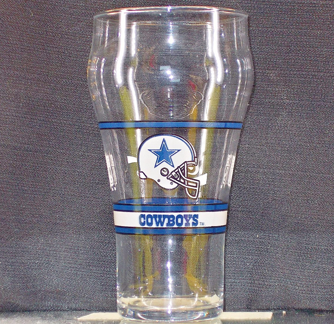 COCA-COLA 12 oz *** Fountain Style Glass *** DALLAS COWBOYS Football Team