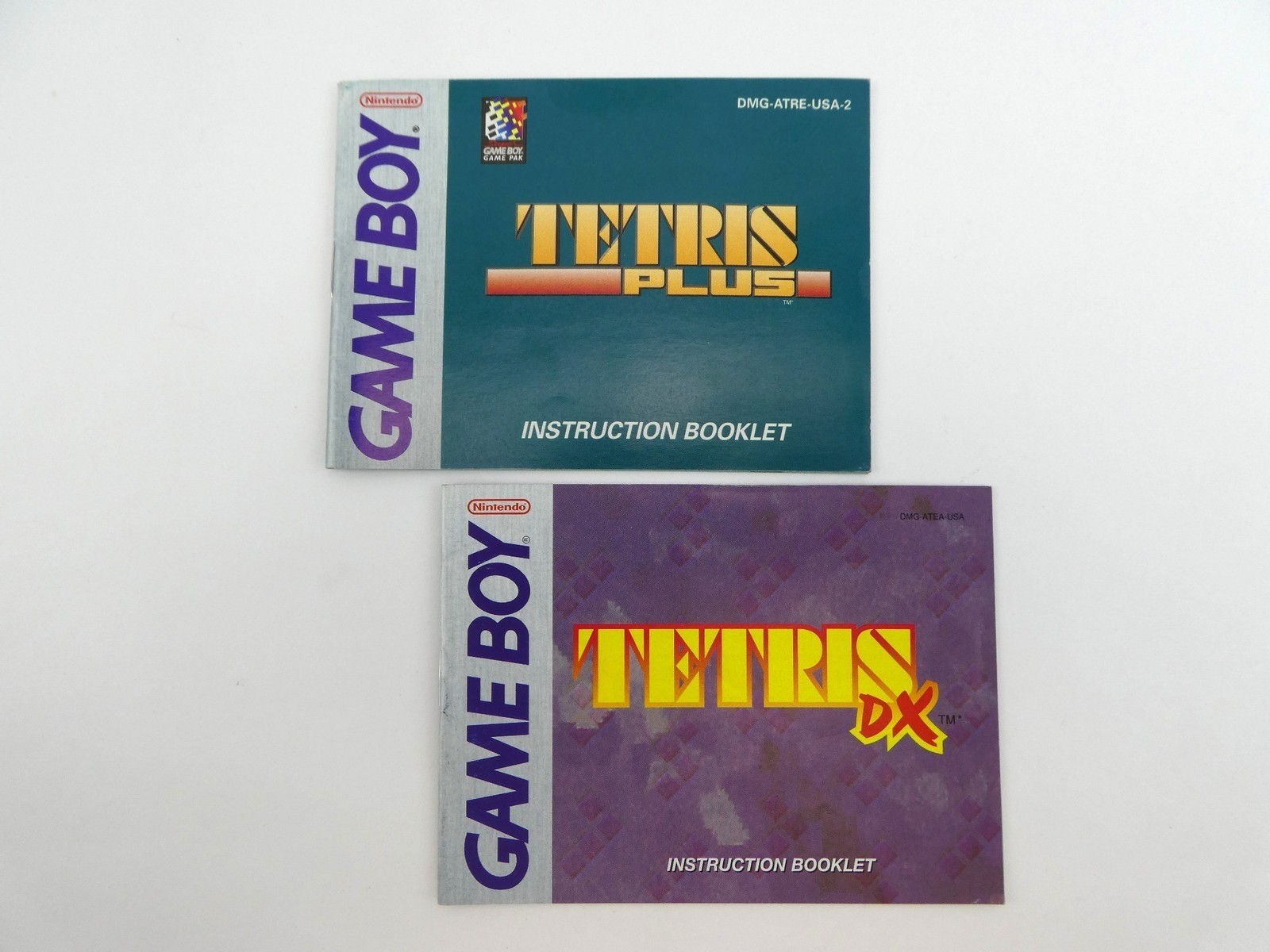 Tetris Plus & Tetris DX (Nintendo Game Boy) Instruction Booklets ~ Manuals ONLY