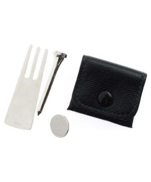 Tiffany & Co . 925 Sterling Silver Golf Tee Marker Fork Set Leather Case