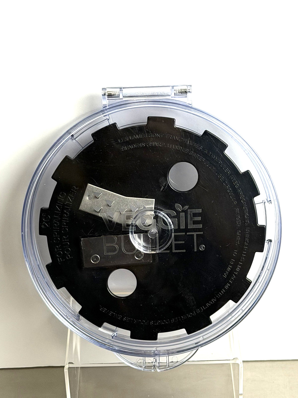 Magic Veggie Bullet VB-102 Spiralizer Blade Disc 2C Replacement Part & Case