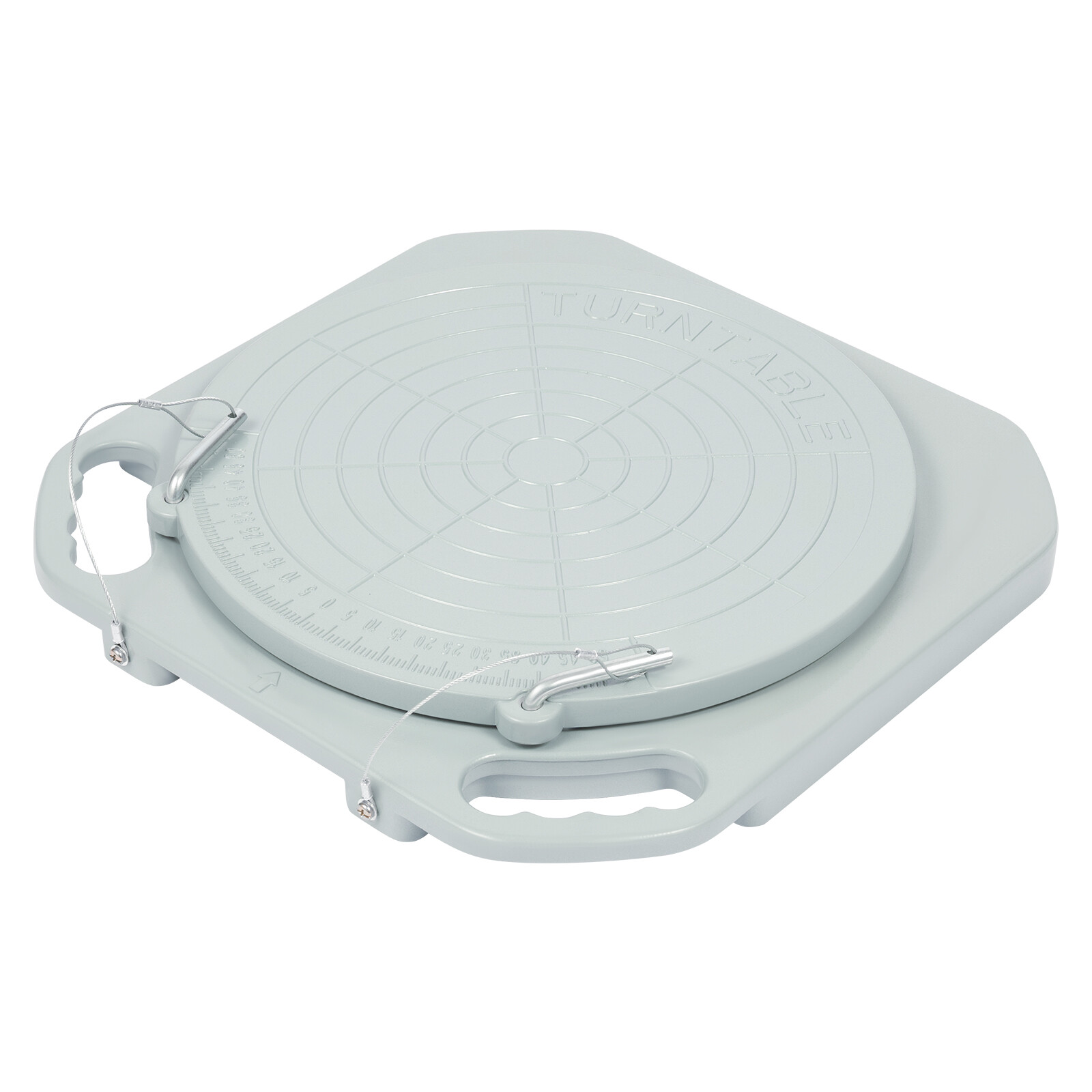 2pcs 5 Ton Front End Wheel Alignment Turntable Plate 360° Rotating Plate Table
