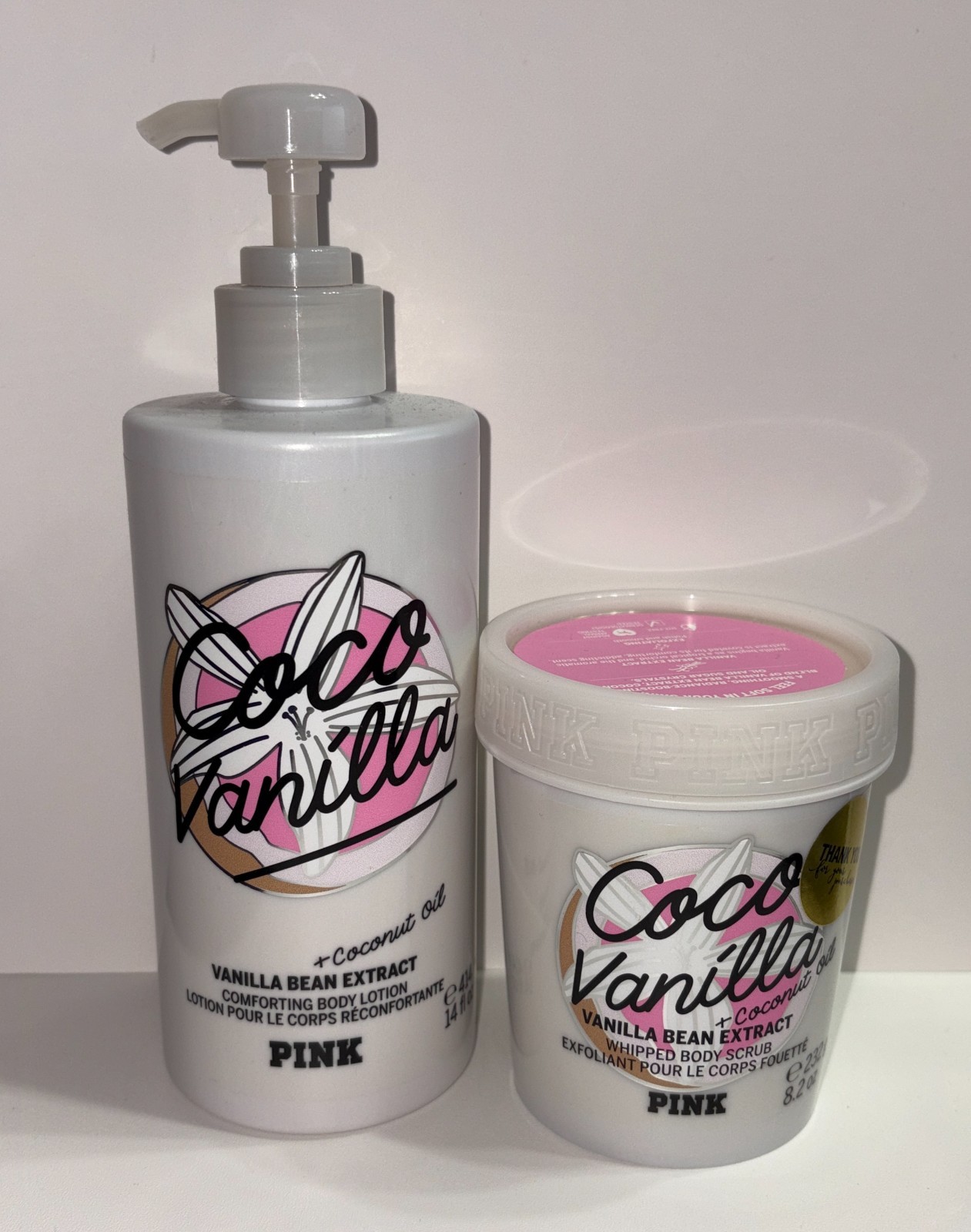 Victoria's Secret PINK Coco Vanilla Lotion and Scrub set