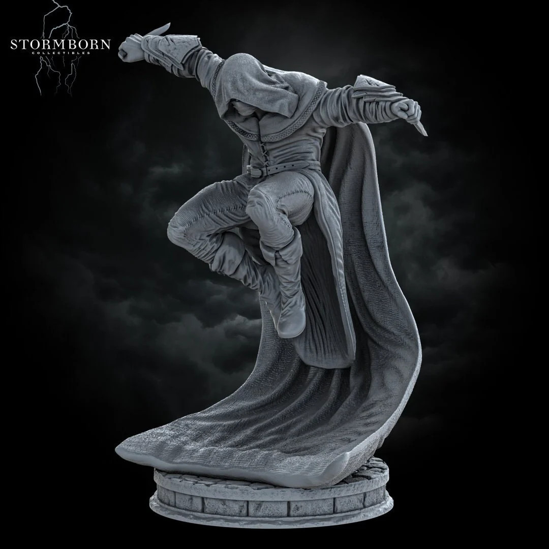 Corvus, The Shrouded Viper - 45-179mm Fantasy RPG - Resin Tabletop Miniature