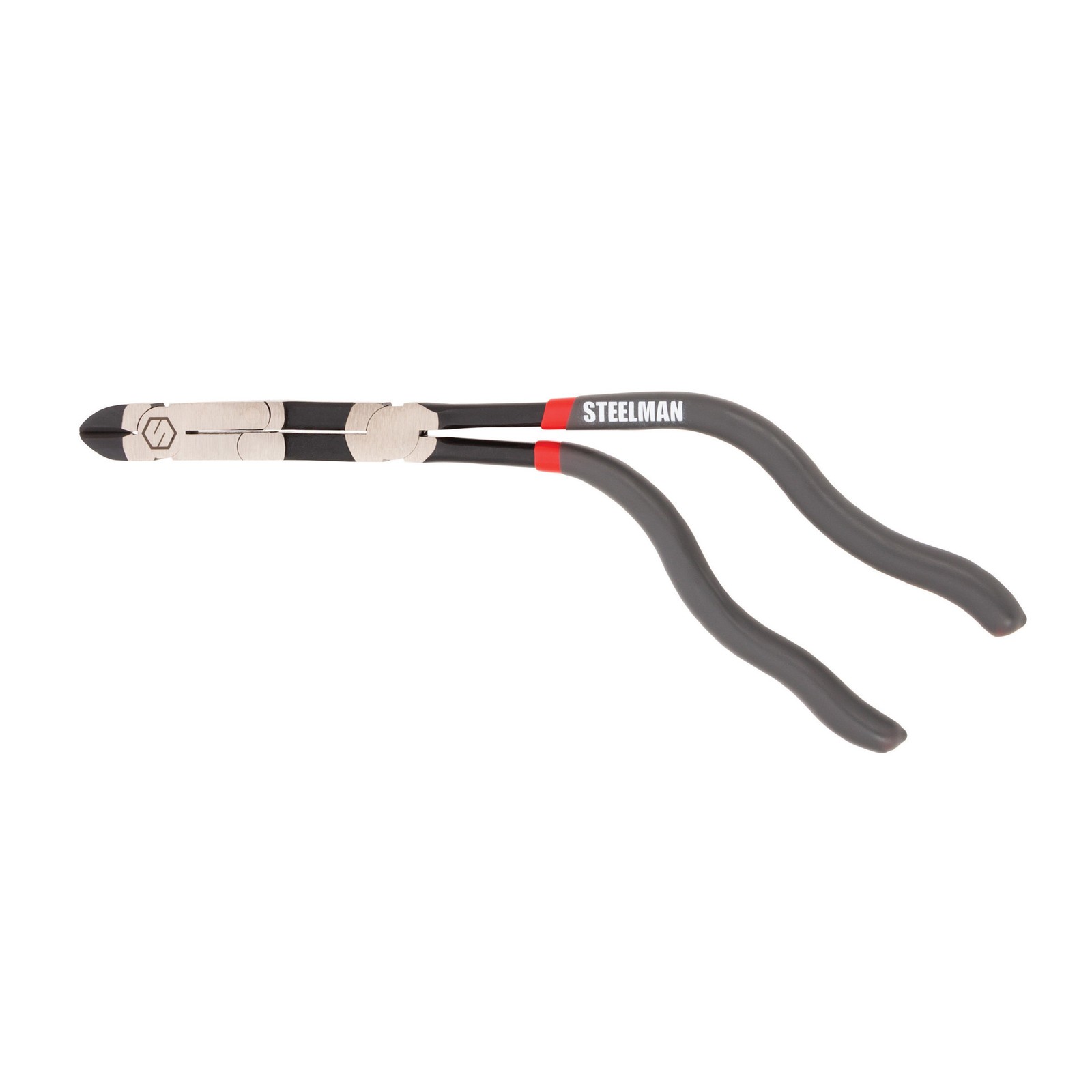 STEELMAN 11-Inch Long Double-Joint Pistol Grip Diagonal Cutters 61111