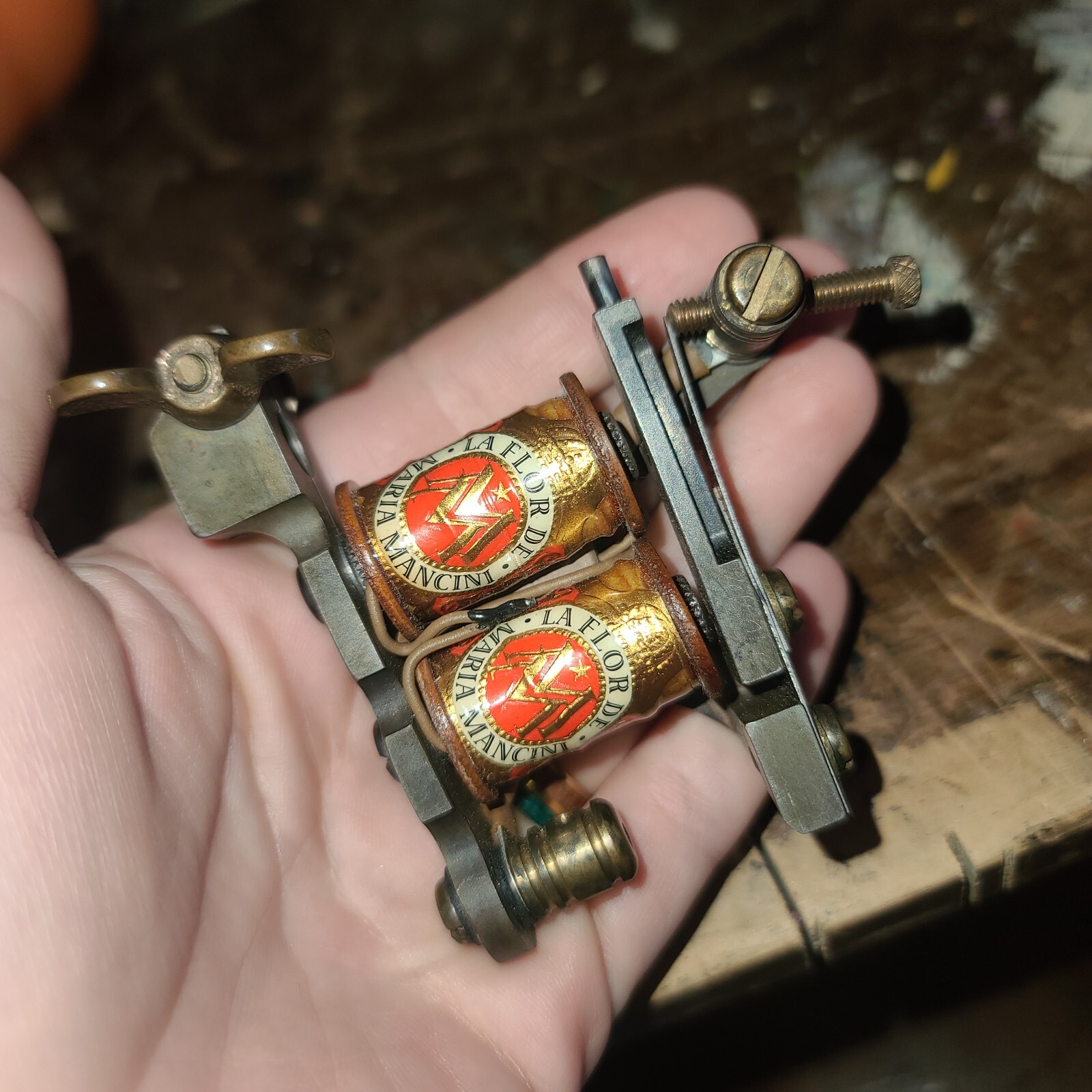 TATTOO MACHINE- Hand crafted-Bare Knuckle Irons-Chris Quidgeon-2015