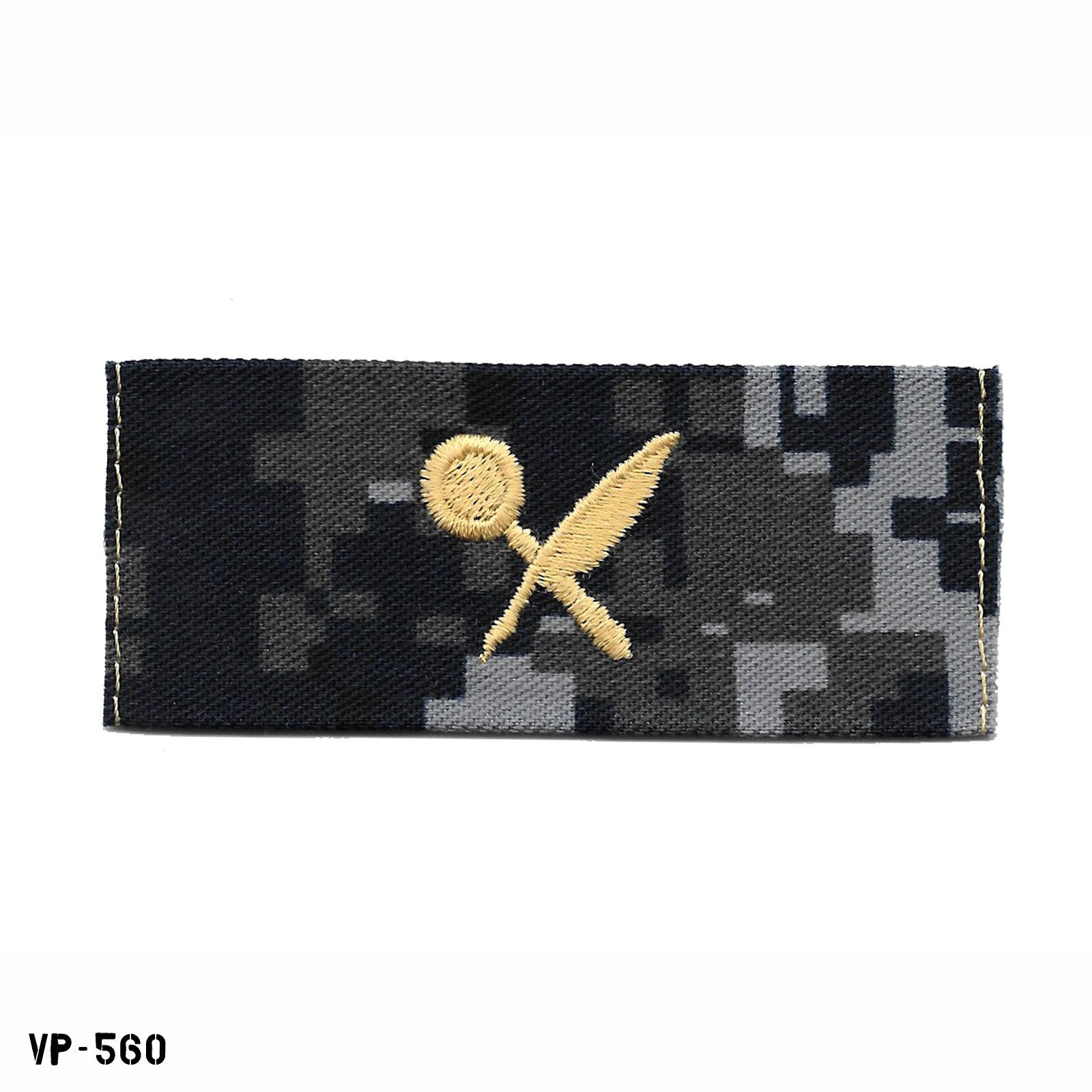 Intelligence ~ US Navy NWU Blue Digital Camo Collar Device Patch ~ NEW