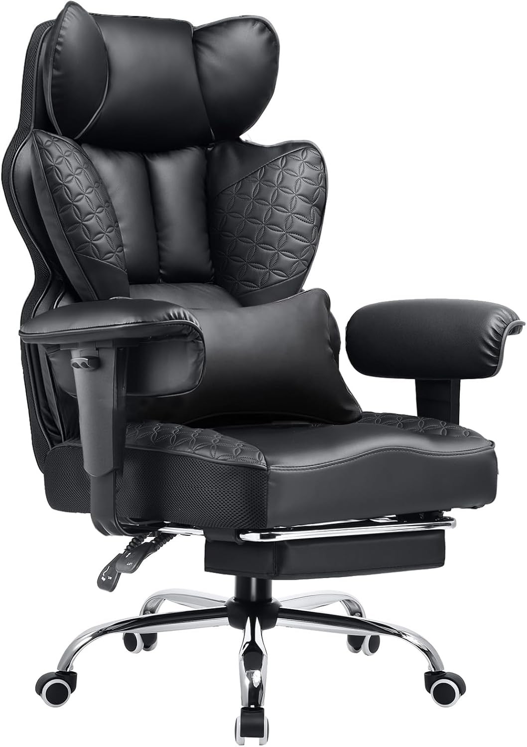 Big Tall Office Chair 400lbs 150° Recline Adjustable Armrests Heavy Duty