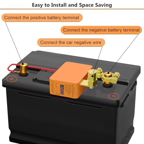 Remote Battery Disconnect Switch 12v, 240A, Upgrade Smart Voltage Car Kill