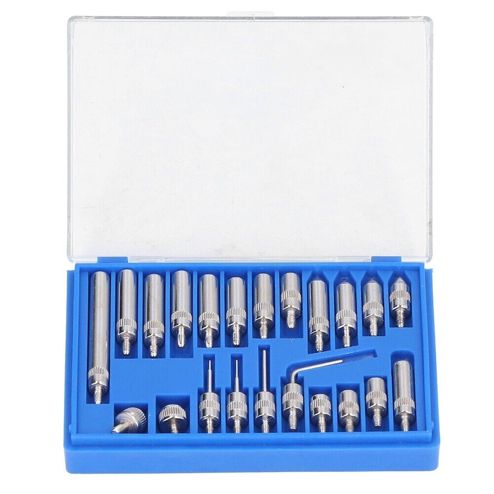 22pc Dial Indicator Probe Point End Tip Steel Test Kit: Metric / Imperial Option