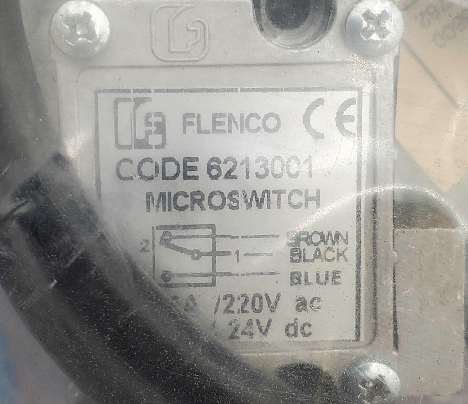 Flenco 6213001 Microswitch 220VAC 24VDC 5A