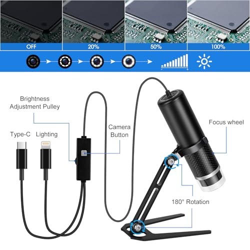 USB Digital Microscope Compatible with iOS and Android Devices (Not for Any