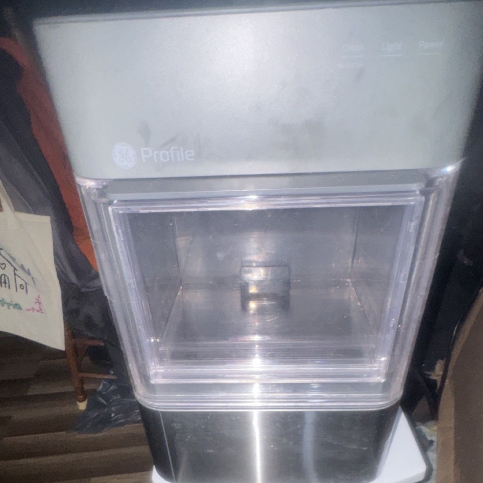 GE XPIO13SCBSS Countertop Ice Maker Stainless Steel Electric 120V Silver
