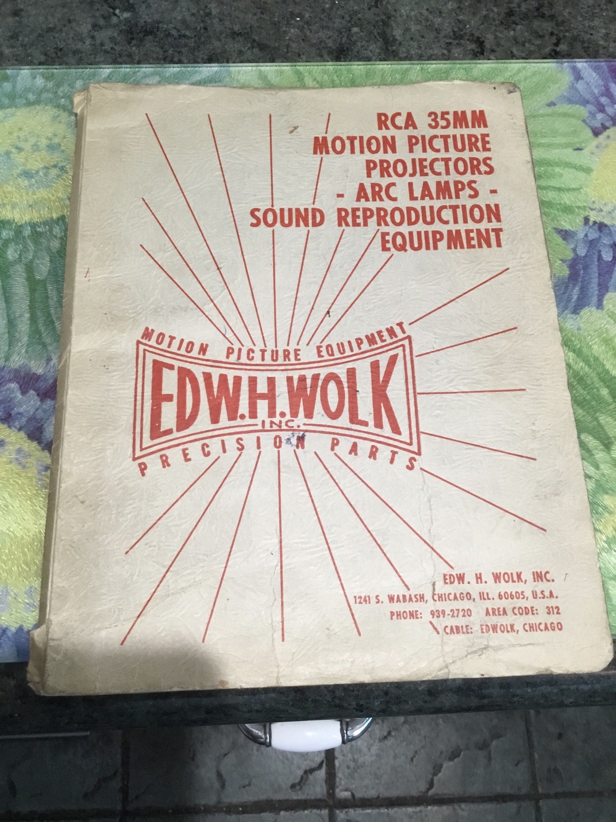 WOLK PARTS CATALOG BRENKERT RCA SIMPLEX MOVIE THEATRE PROJECTOR 35MM SOUNDHEAD