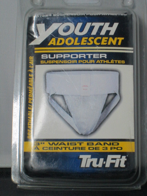 BOY'S ATHLETIC SUPPORTER WITH 3 INCH WAIST BAND - SIZE (S) FITS 20" TO 26" WAIST