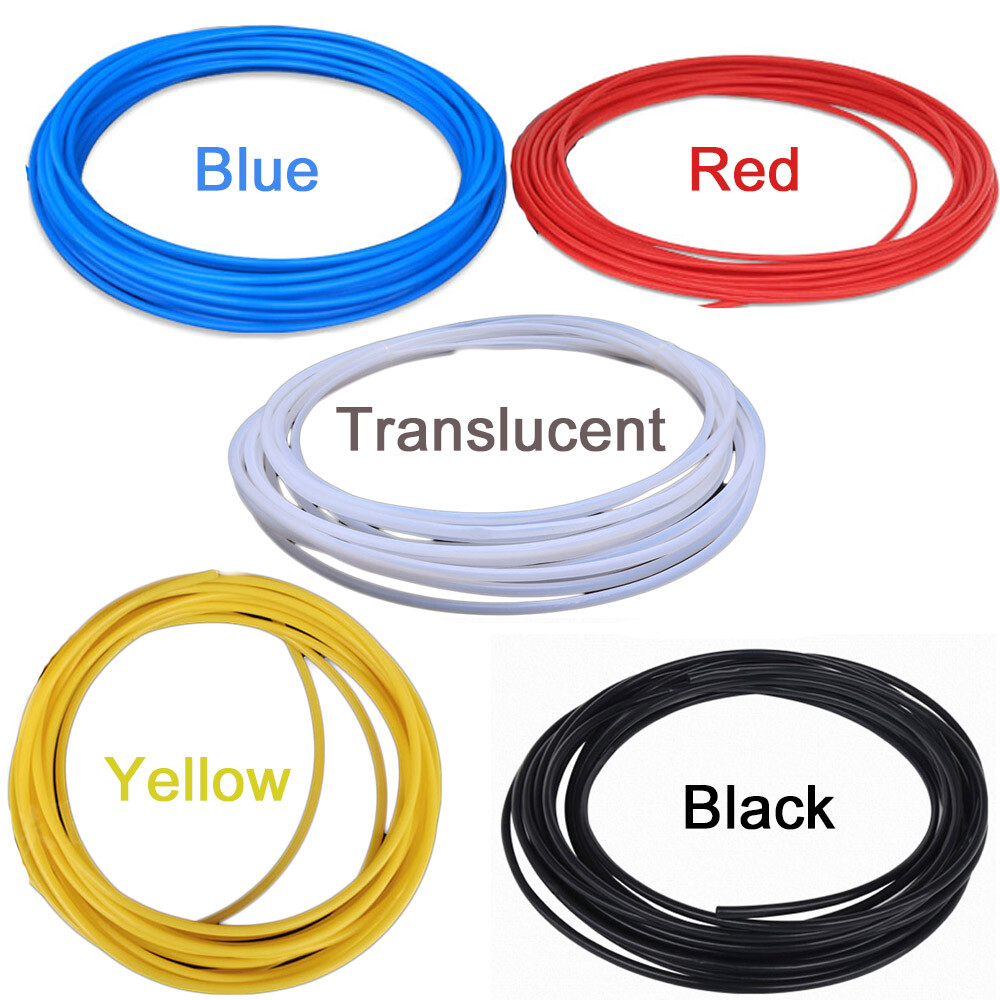 PTFE Polytetrafluoro Tube Red Blue Black Yellow Wall Thickness 0.15 /0.2 /0.3mm