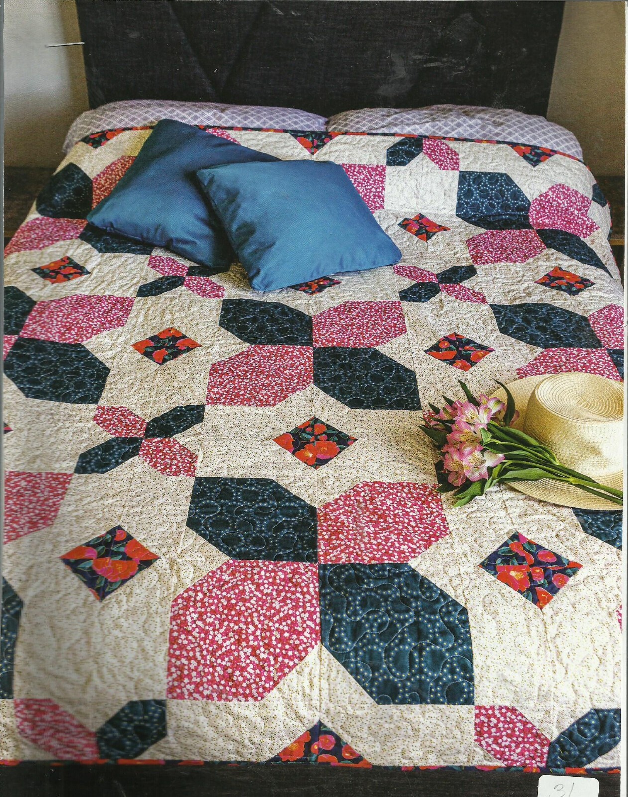 C0320 CLIPPED TILES  QUILT PATTERN/INSTRUCTIONS