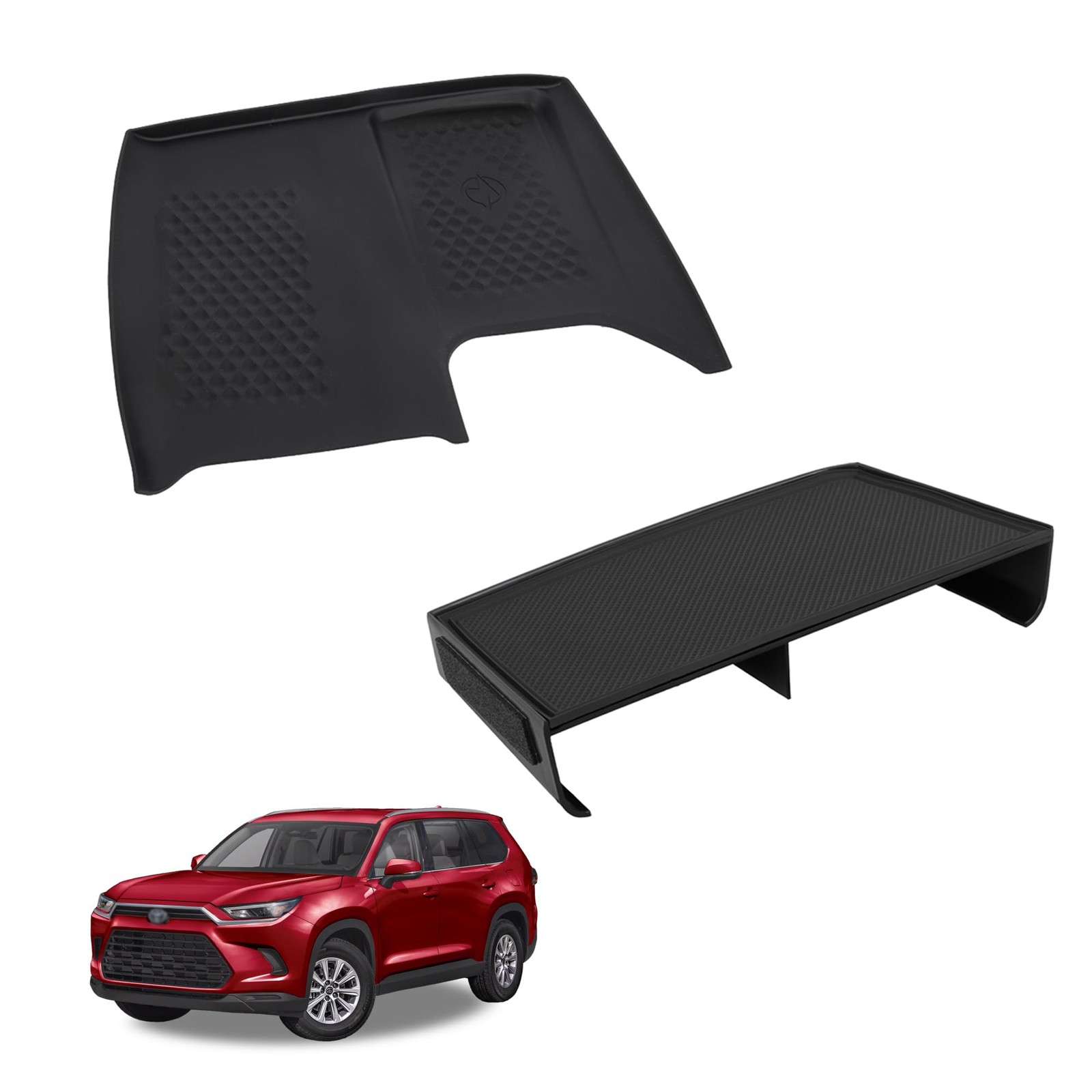 Console Organizer for 20232026 Toyota Grand Highlander  Silicone Charging Mat