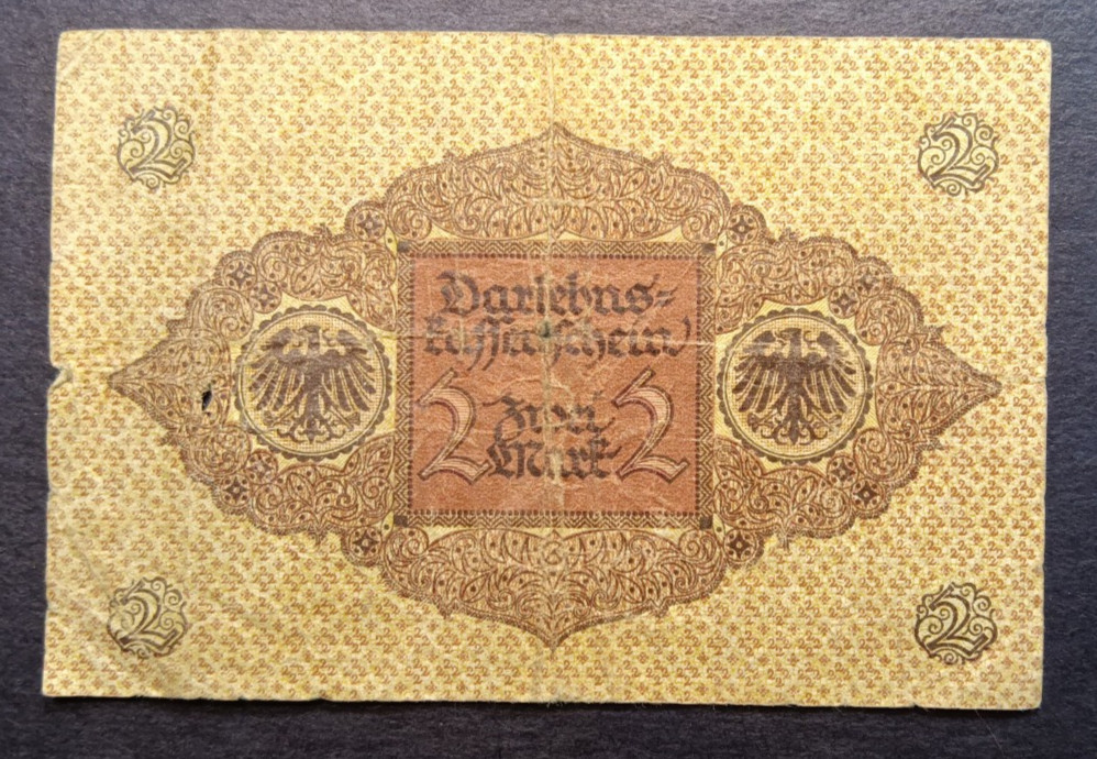 Germany 1920 2 MARK CIRC Poor