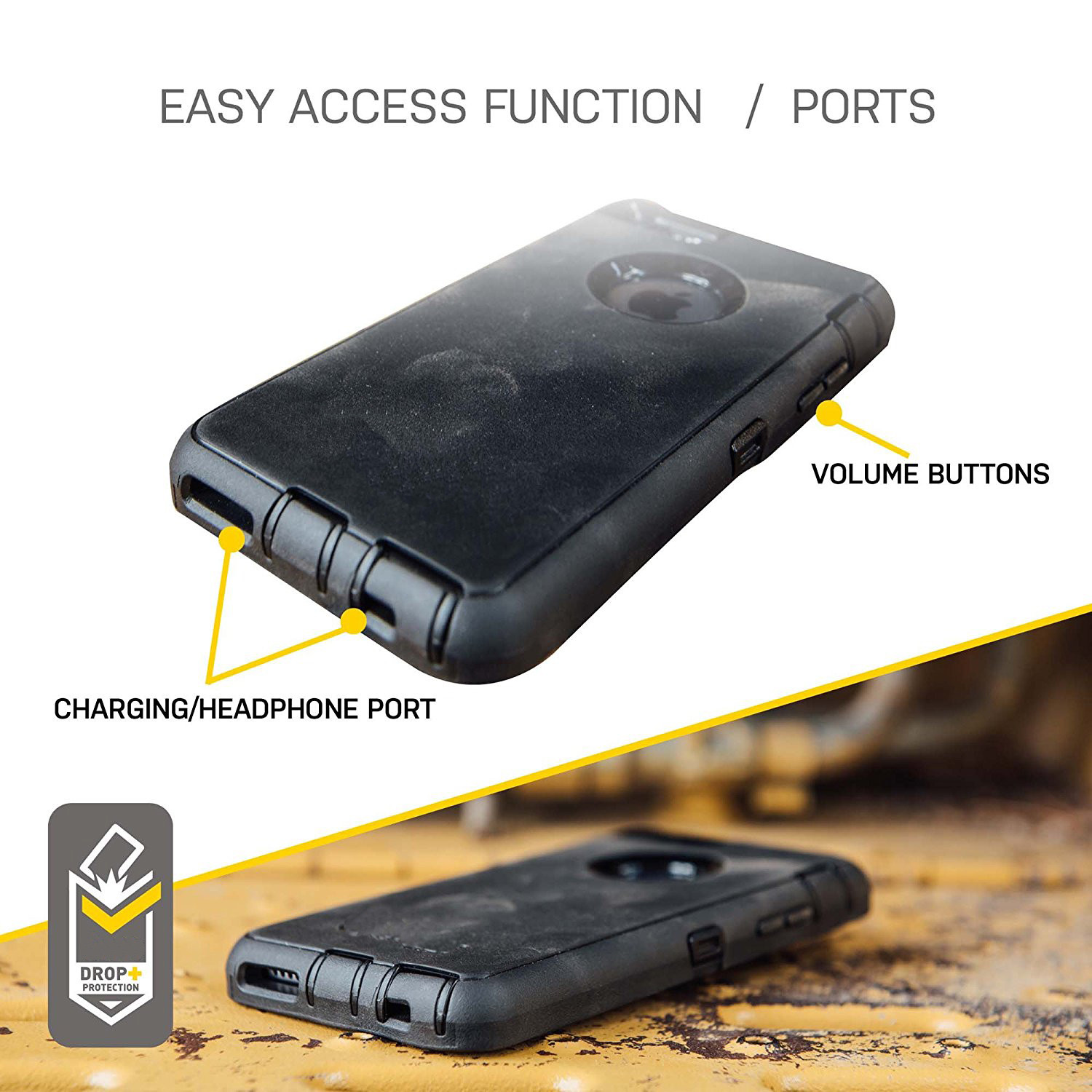 For iPhone 6 6s Plus Case Shockproof Fits Defender Belt Clip Screen Protector