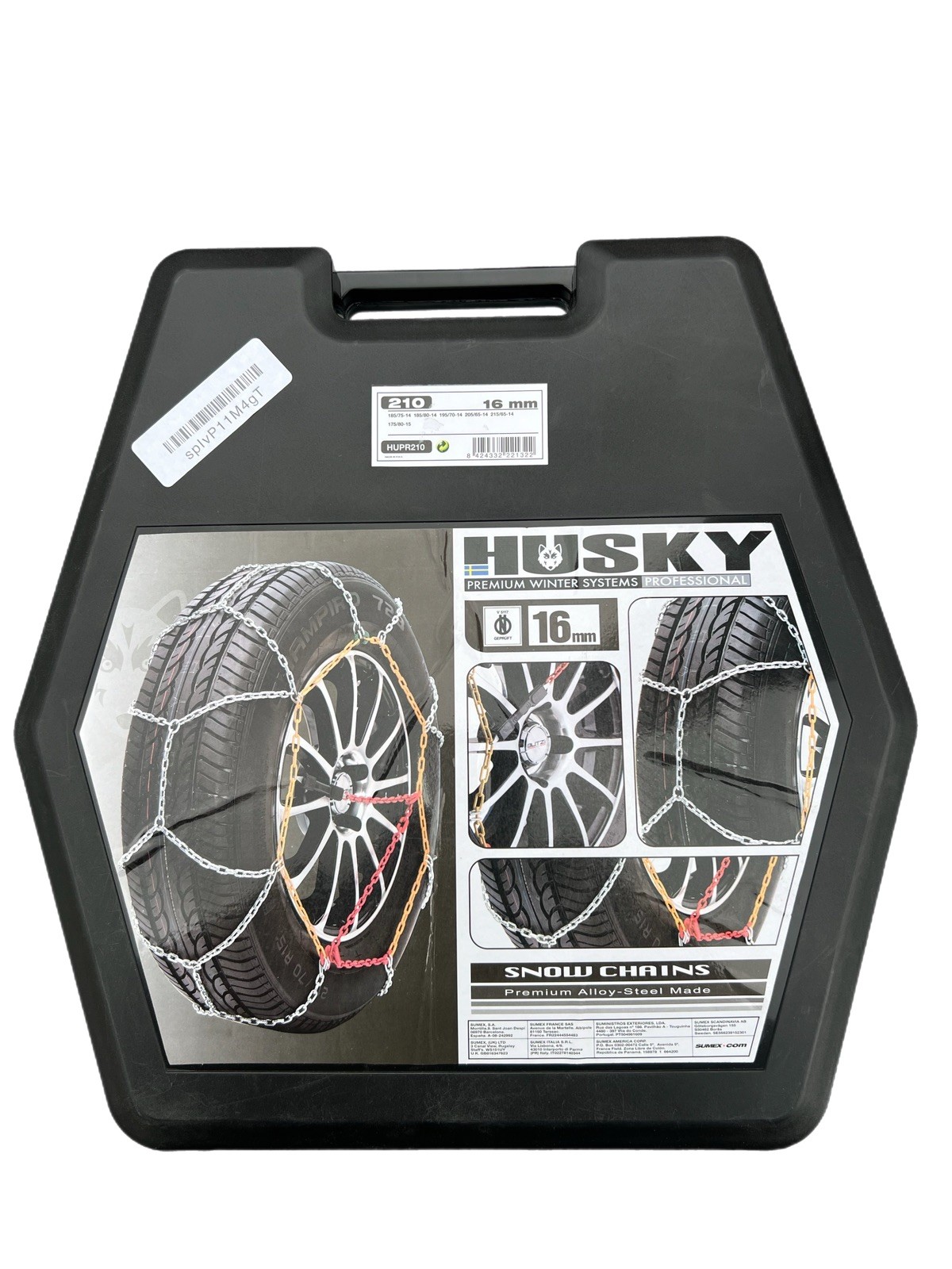 Sumex Husky Car Wheel Tyre Snow Chains 16mm Professional Winter for 185/75 R14