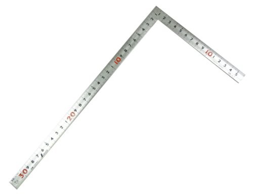 Shinwa Sokutei Carpenter Ruler, Same Thickness, 30cm, 1 Shaku (1 Shaku) on the B