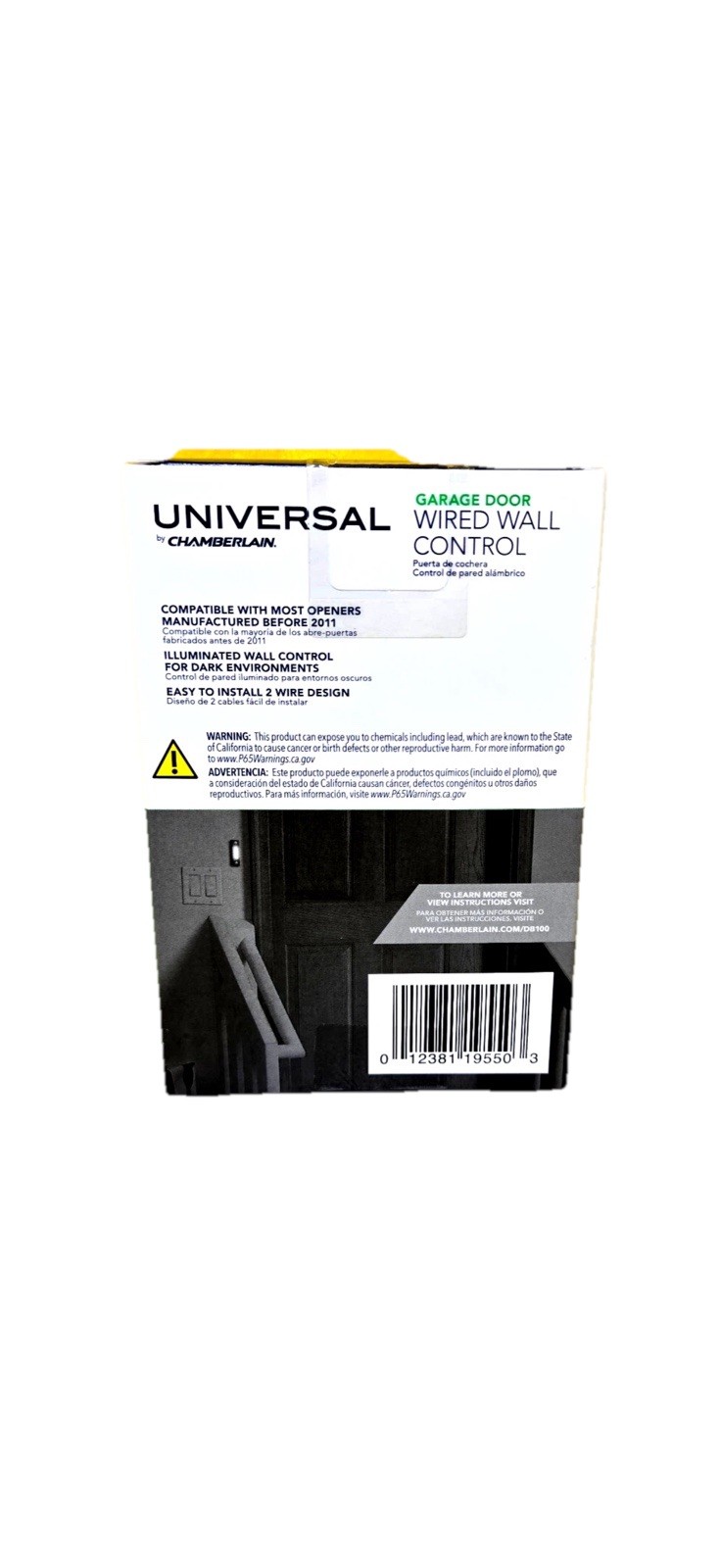 Universal by Chamberlain Garage Door Wired Wall Control Button NEW in Box!!