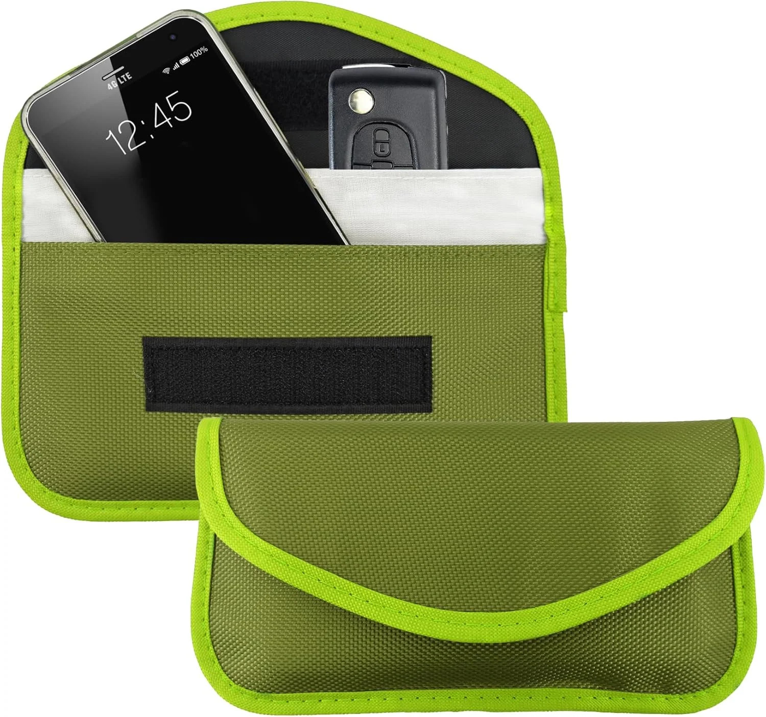 2PCS Faraday Bags for Phone and Car Keys, Key Fob Protector, Cell Phone Keyless