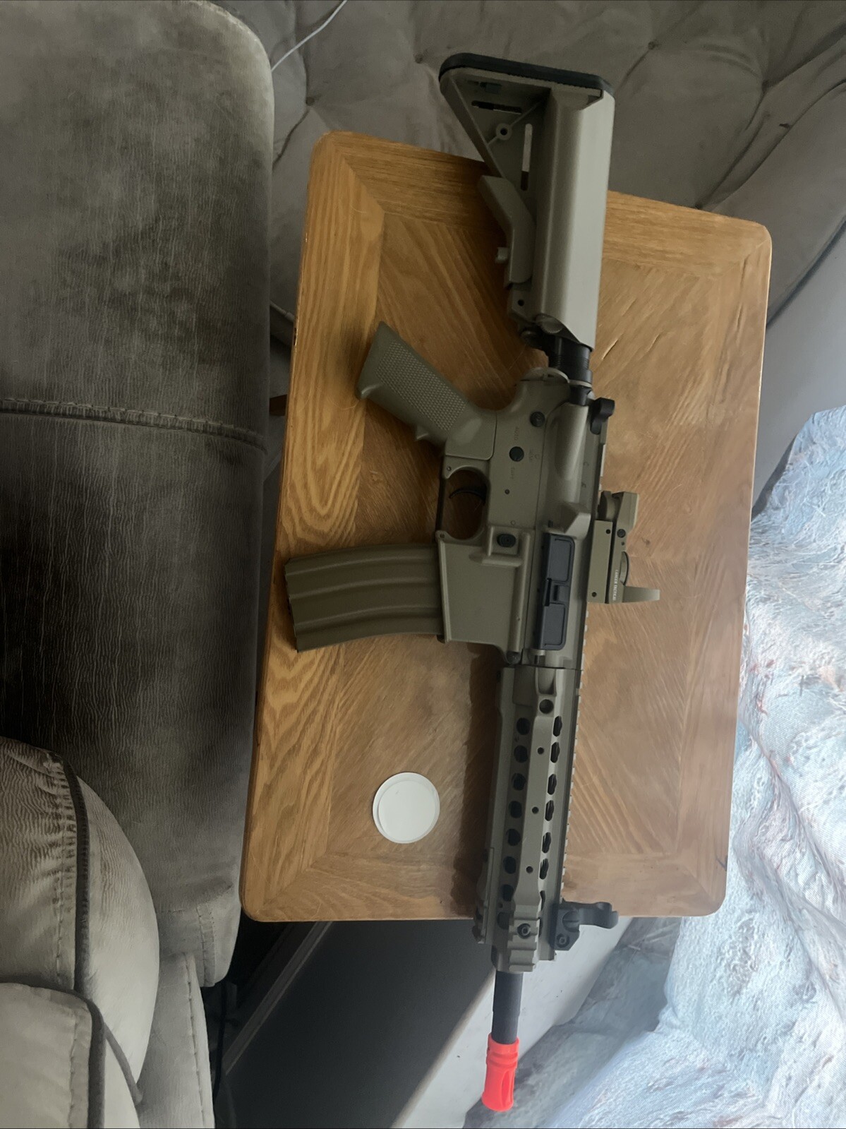 Mk18 Lancer Tactical Airsoft Rifle With Red Dot Scope