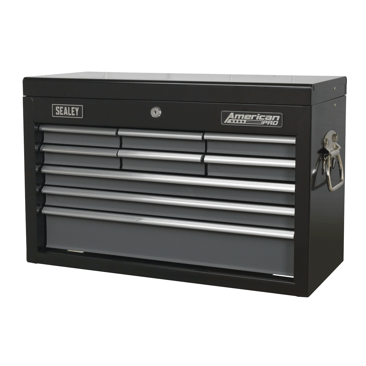 Sealey American Pro 9 Drawer Tool Chest Black / Grey