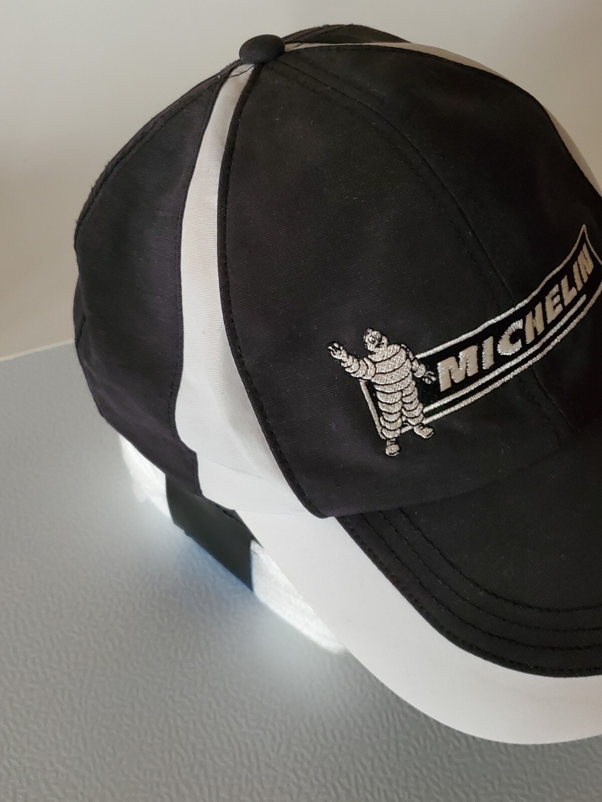 Michelin NIKE Golf Hat RARE Adjustable Black & White Minor Fading & Stains